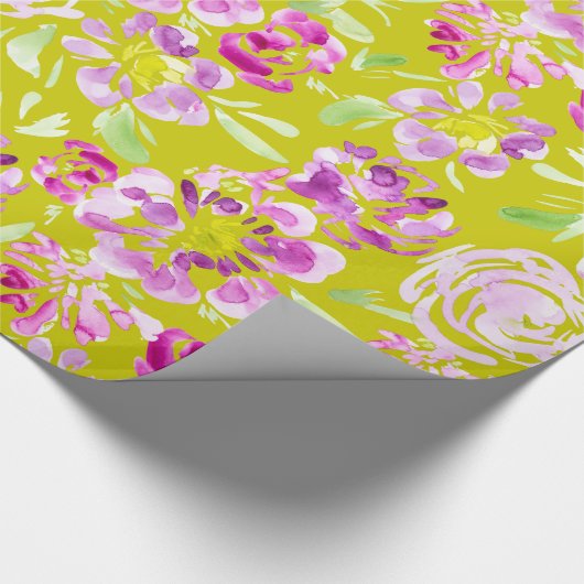 Lila Blume Geschenkpapier (Ecke)