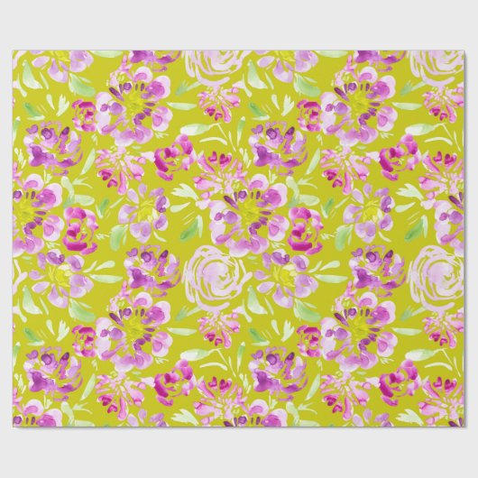 Lila Blume Geschenkpapier (Flach)