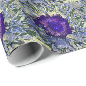 Lila Blume Geschenkpapier (Rolleneckpunkt)