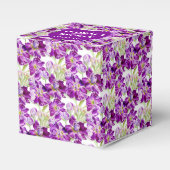 Lila Blume Geschenkschachtel (Vorderseite)