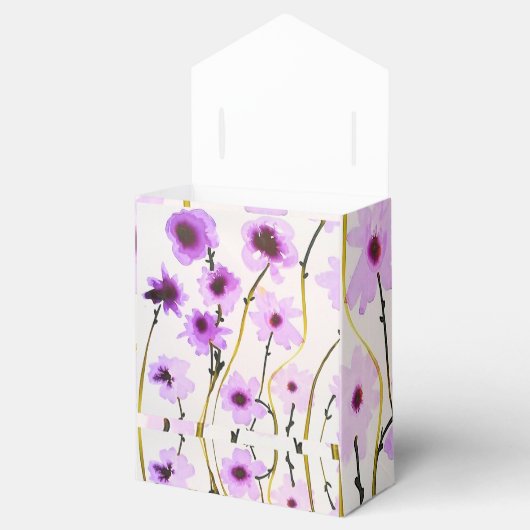 Lila Blume Geschenkschachtel (Geöffnet)