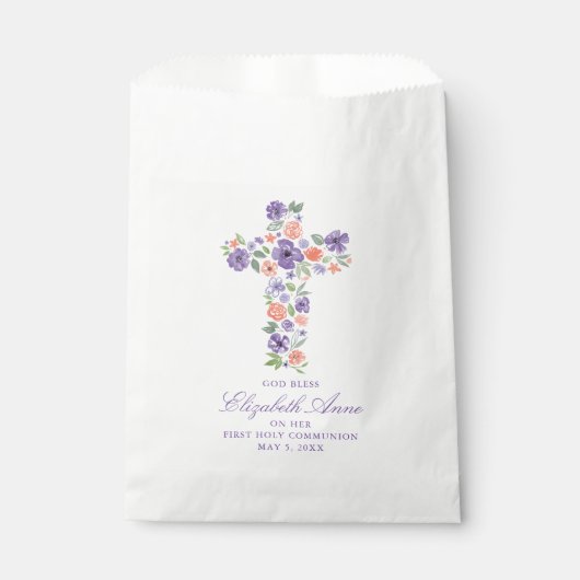 Lila Blume Geschenktütchen (Vorderseite)
