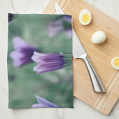 Lila Blume Geschirrtuch (Viertel Falte)