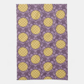 Lila Blume Geschirrtuch (Vertikal)