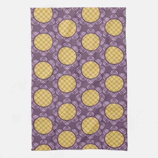 Lila Blume Geschirrtuch (Vertikal)