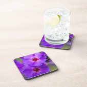 Lila Blume Getränkeuntersetzer (Rechte Seite)