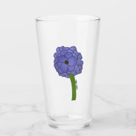 Lila Blume Glas