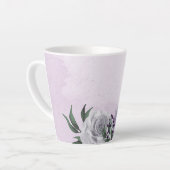 Lila Blume, grün Milchtasse (Linke Ecke)