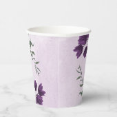 Lila Blume, grün Pappbecher (Rechts)