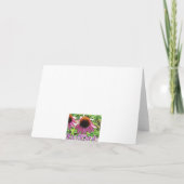 Lila Blume Gruß Karte (Rückseite)