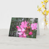 Lila Blume Gruß Karte (Gelbe Blume)