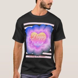 Lila Blume Happy Valentine T - Shirt