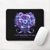 Lila Blume Ich werde daran denken, Sie Heimerheime Mousepad (Mit Mouse)