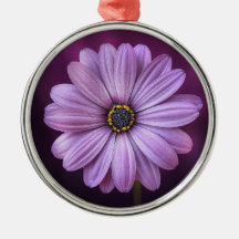 Lila Blume im Blumen Keramik Ornament