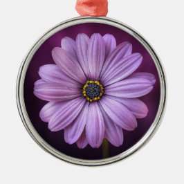 Lila Blume im Blumen Keramik Ornament Aus Metall