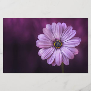 Lila Blume im Blut Briefpapier