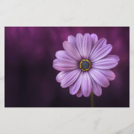 Lila Blume im Blut Briefpapier