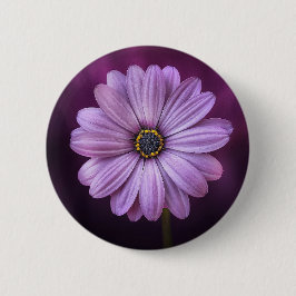Lila Blume im Blut Button