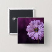 Lila Blume im Blut Button (Vorne & Hinten)