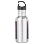 Lila Blume im Blut Edelstahlflasche (Rückseite)
