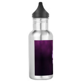 Lila Blume im Blut Edelstahlflasche (Links)