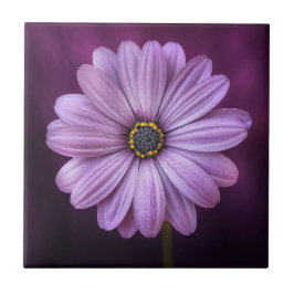 Lila Blume im Blut Fliese