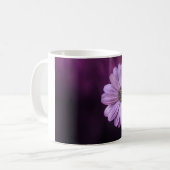 Lila Blume im Blut Kaffeetasse (Vorderseite Links)
