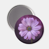 Lila Blume im Blut Magnet (Vorderseite/Rückseite)