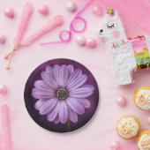 Lila Blume im Blut Pappteller (Party)