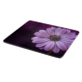 Lila Blume im Blut Schneidebrett (Ecke)