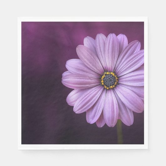 Lila Blume im Blut Serviette (Vorderseite)