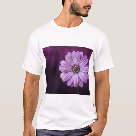 Lila Blume im Blut T-Shirt (Vorderseite)