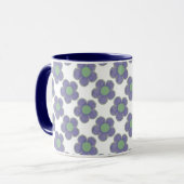 Lila Blume im Sommer Tasse (Vorderseite Links)