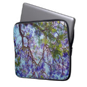 Lila Blume Jacaranda Tree Oil Art, Laptopschutzhülle (Vorderseite Links)