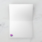 Lila Blume JAHRESKARTE Karte (Innenseite)