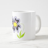 lila Blume Jumbo-Tasse (Vorderseite Rechts)