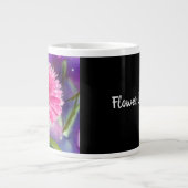 Lila Blume Jumbo-Tasse (Vorderseite)