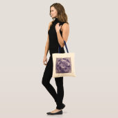 "Lila Blume Jumbo Tote Bag - Ai Design Tragetasche (Vorderseite (Model))