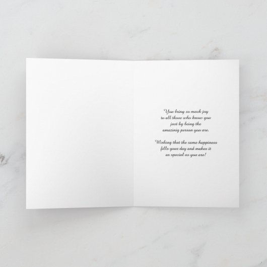 Lila Blume Jura-Tochter Karte (Innenseite)