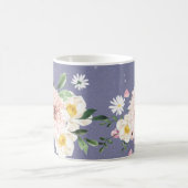 Lila, Blume Kaffee T-Shirt Tasse Trinkbehälter (Mittel)