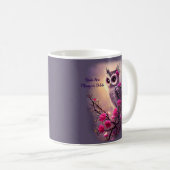 Lila Blume Kaffeetasse (VorderseiteRechts)