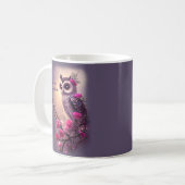 Lila Blume Kaffeetasse (Vorderseite Links)
