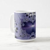 Lila Blume Kaffeetasse (Vorderseite Links)