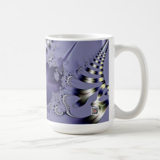 Lila Blume Kaffeetasse (Rechts)