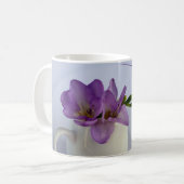 lila Blume Kaffeetasse (Vorderseite Links)