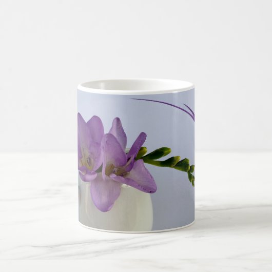 lila Blume Kaffeetasse (Mittel)
