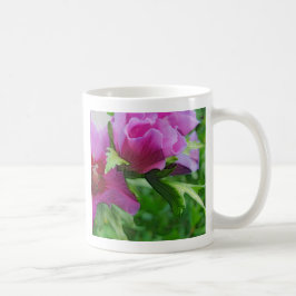 Lila Blume Kaffeetasse