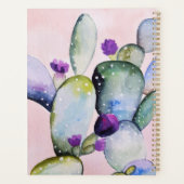 Lila Blume Kaktus (Nopal) Planer (Rückseite)