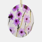 Lila Blume Keramik Ornament (Rechts)