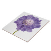 Lila Blume Keramik Tile Untersetzer (Seite)